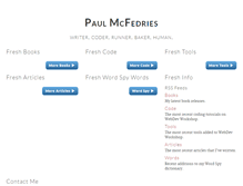 Tablet Screenshot of mcfedries.com